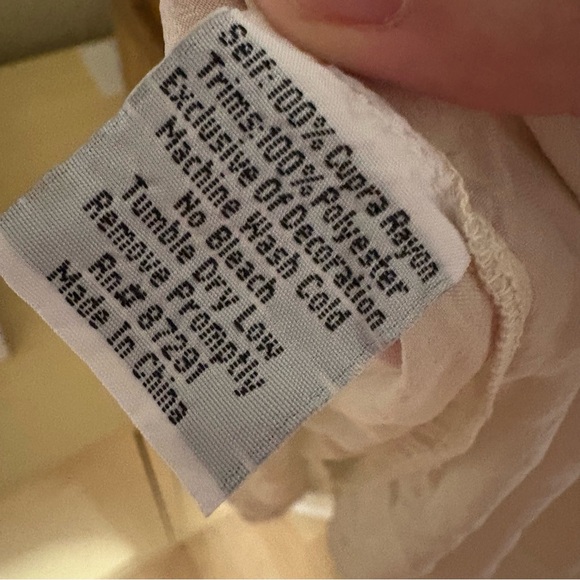 JOHNNY WAS Collection Liya Georgette Tunic Blouse Embroidery Eyelet Size 1X - Picture 6 of 8